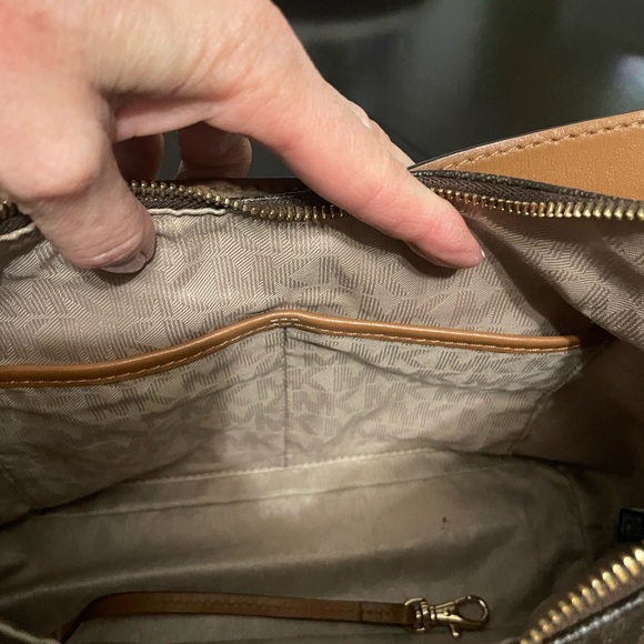 Michael Kors Brown Leather Hobo Bag - Picture 7 of 16